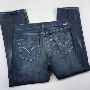 Silver‎ Tab Straight Jeans 34x32 (35x29) Mens Dark Wash Y2k Denim Classic Style